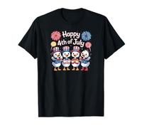 July Fourth July 4th Independence Day American Flag Duck Camiseta