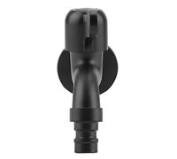 JULYKAI Grifo Negro para Lavadora, Grifo de Acero Inoxidable 304 para jardín, para baño(Washing Machine Faucet)