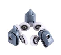 JULYKAI Rodillos de poleas, Rodillos de Puerta de Ducha de bajo Ruido, Rodillo de Puerta fácil de Limpiar, cabinas de Ducha para baño(Double Wheel)