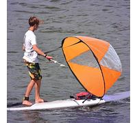JULYKAI Vela de Kayak Ultraligera, Vela a Favor del Viento, lanchas neumáticas Plegables, sólidas y sólidas de 42.52 Pulgadas para Kayaks, canoas, Tablas de Paddle