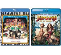 Jumanji 2-Movie Blu-ray Collection: Jumanji (1995, Robin Williams) / Jumanji: Welcome to the Jungle (2017, Dwayne Johnson, Jack Black, Kevin Hart)