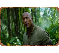 Jumanji 3 The Next Level Dwayne Johnson - Placa de estaño para pared, regalo divertido para hombre, cueva, cafés, bar, pub, club, decoración del hogar, 8 x 12 pulgadas, letreros de metal vintage