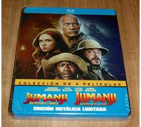 Jumanji Coleccion 2 Peliculas Limitada Steelbook Blu-Ray Nuevo Aventuras A-B-C