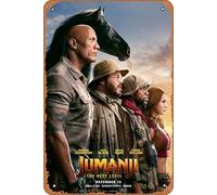 Jumanji: The Next Level 2019 - Cartel de metal retro para decoración de pared, 30,5 x 20,3 cm, aspecto vintage