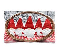 JUMBEAR Alfombrilla de cama para mascotas, diseño de gnomo de Navidad, con parte inferior antideslizante, colchón para gatos y perros, cama suave y cómoda para gatos y perros, 36 x 24 pulgadas