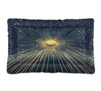 JUMBEAR Art Sun - Cama para mascotas, colchón antideslizante para perros, gatos y perros, camas suaves y cómodas para gatos y perros, 36 x 24 pulgadas