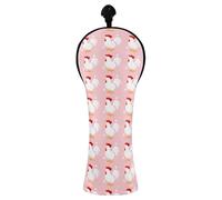 JUMBEAR Bonita funda para cabeza de palo de golf de gallo de dibujos animados para conductor/maderas de Fairway/híbrido, 1 paquete de funda de piel sintética con etiqueta de número