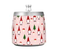 JUMBEAR Bonito cenicero de gnomo de Navidad con tapa, resistente al viento, para interiores y exteriores, ceniceros sin olor para jardín, bar, balcón, decoración de oficina en casa