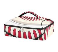 JUMBEAR Cacerola aislada de béisbol rojo, bolsa de transporte para cazuela, portadores de cacerola para alimentos fríos o calientes, apto para cenas, fiestas, camping