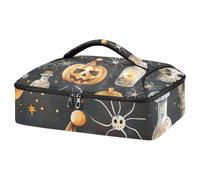 JUMBEAR Cacerola aislada de calabaza y poción misteriosa, bolsa de transporte para cazuela, portadores de cacerola para alimentos fríos o calientes, aptos para cenas, fiestas, campamentos