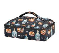 JUMBEAR Cacerola aislada de calabaza y poción misteriosa, bolsa de transporte para cazuela, portadores de cacerola para alimentos fríos o calientes, aptos para cenas, fiestas, campamentos