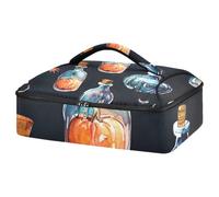 JUMBEAR Cacerola aislada de calabaza y poción misteriosa, bolsa de transporte para cazuela, portadores de cacerola para alimentos fríos o calientes, aptos para cenas, fiestas, campamentos