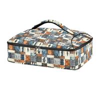 JUMBEAR Cacerola con aislamiento estilo retro sudafricano, bolsa de transporte para cazuela, para comida caliente o fría, apta para cenas, fiestas, campamentos