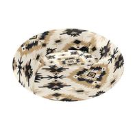 JUMBEAR Cama de dona calmante con patrones de tapiz de nativos americanos, cama redonda de felpa para cachorros, gatitos, camas cálidas y suaves para mascotas con parte inferior antideslizante y