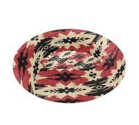 JUMBEAR Cama de dona calmante para perros y gatos con patrones de punto nativos americanos, cama redonda de felpa para cachorros, camas cálidas y suaves para mascotas con parte inferior antideslizante