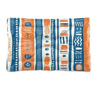 JUMBEAR Cama para mascotas con patrones de estilo azteca, base antideslizante, colchón para gatos y perros, cama suave y cómoda para gatos y perros que duermen 24 x 18 pulgadas