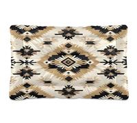 JUMBEAR Cama para mascotas con patrones de tapiz nativo americano, colchón antideslizante para jaula de perro, tapete para gatos y perros, camas suaves y cómodas para gatos y perros que duermen de 36
