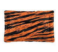 JUMBEAR Cama para mascotas con textura de piel de tigre, colchón antideslizante para jaula de perro, tapete para gatos y perros, cama suave y cómoda para gatos y perros, 36 x 24 pulgadas