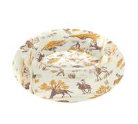 JUMBEAR Cama vintage Western Cowboy calmante para perros y gatos, cama redonda de felpa para cachorros, gatitos, camas cálidas y suaves para mascotas con parte inferior antideslizante y lavable, talla