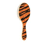 JUMBEAR Cepillo de pelo con textura de piel de tigre, cepillo de madera de bambú para todos los peinados, reduce los enredos y la rotura del cabello, promueve el crecimiento del cabello