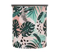 JUMBEAR Coloridas hojas de palma hermético, recipiente de café de 900 ml, recipiente de almacenamiento de alimentos de cocina de acero inoxidable para granos de café, té, frutos secos, azúcar