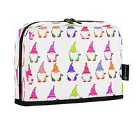 JUMBEAR Estuche para lápices con diseño de gnomos de caroon de Halloween, gran capacidad, bolsa para bolígrafos, organizador de escritorio, bolsa de cosméticos con cremallera para escuela, oficina