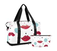 JUMBEAR Hermosa bolsa de deporte para gimnasio con bolsillo húmedo, bolsa de viaje para hombres y mujeres, gran capacidad con correa para el hombro, para gimnasio, viajes, natación, a, 48×22×39.5cm