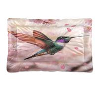 JUMBEAR Hermosa cama para mascotas de colibrí, colchón antideslizante para jaula de perro, tapete para gatos y perros, camas suaves y cómodas para gatos y perros que duermen de 36 x 24 pulgadas