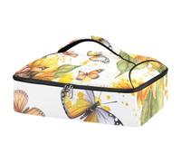 JUMBEAR Hermosa cazuela aislada con girasoles, bolsa de transporte para cazuela, portadores de cacerola para alimentos fríos o calientes, aptos para cenas, fiestas, campamentos