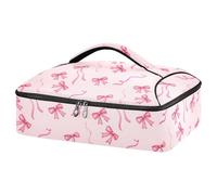 JUMBEAR Hermosa cazuela aislada con pajarita para alimentos fríos o calientes, soporte para lasaña para fiestas de comida, picnic, playa, se adapta a bandeja para hornear de 9 x 13 pulgadas