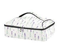 JUMBEAR Hermosa cazuela aislada de lavanda, bolsa de transporte para cazuela, portadores de cacerola para alimentos fríos o calientes, aptos para cenas, fiestas, campamentos