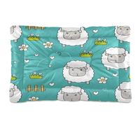 JUMBEAR Lindas alfombrillas de cama para mascotas, con parte inferior antideslizante, colchón para gatos y perros, camas suaves y cómodas para gatos y perros que duermen 24 x 18 pulgadas