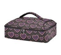 JUMBEAR Lovely Heart on Valentine's Day - Cacerola aislada para alimentos fríos o calientes, bolsa para lasaña para fiestas de comida, picnic, playa, se adapta a bandeja para hornear de 9 x 13