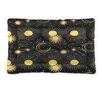 JUMBEAR Moon and Sun - Colchones para mascotas, base antideslizante, colchón para gatos y perros, camas suaves y cómodas para gatos y perros, 36 x 24 pulgadas