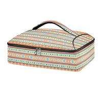 JUMBEAR Patrones de tapiz de nativos americanos (3) transportador aislado para alimentos fríos o calientes, soporte de lasaña para fiestas de comida, picnic, playa, se adapta a bandeja de horno de 9 x