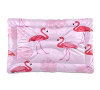 JUMBEAR Tapete de cama para mascotas con diseño de pájaros y hojas en llamas, parte inferior antideslizante, colchón para gatos y perros, cama suave y cómoda para gatos y perros, 36 x 24 pulgadas