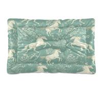 JUMBEAR Tapete de cama retro para mascotas, con parte inferior antideslizante, colchón para gatos y perros, camas suaves y cómodas para gatos y perros, 36 x 24 pulgadas