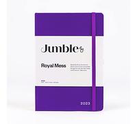 Jumble & Co Moodler - Diario semanal con páginas punteadas (A5, vista semanal 2023), color morado
