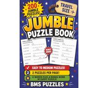 JUMBLE PUZZLE BOOK, TRAVEL SIZE: 6x9 inches | 200 Word Jumble Puzzles | Large Print | Unscramble Words, Boost Your Brain, and Enjoy Hours of Fun!