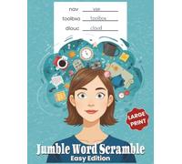 Jumble Word Scramble Puzzle Book for Adults - Easy Edition: 50 Fun Word Scramble Puzzles with Bonus No Reverse Word Searches | Relaxing Brain Games ... | Packed With Hours of Brain Teasing Fun