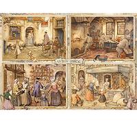 JUMBO Puzzle, Panadero Does Not Apply Animales 18818 Anton Pieck-Bakers del Siglo XIX 1000 Piezas Rompecabezas, Multicolor, One Size