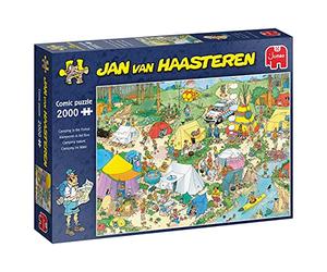 Jumbo 19087 Jan Van Haasteren, Camping in The Forest, Rompecabezas de 2000 Piezas