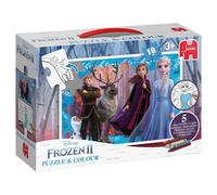 Jumbo 19749 Disney Frozen 2 - Puzzle & Colour (Importación USA)