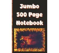 Jumbo 500 Page Notebook: Fire Horse Notebook - College Ruled 6x9 Journal with 500 Pages for School, Work, and Daily Writing