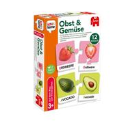 Jumbo - Aprendo Frutas y Verduras - Juego Educativo a Partir de 3 años - Juego Infantil para guardería y Preescolar