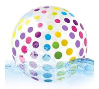 Jumbo Beach Ball - Pelota grande Rainbow Beach | Bolas para niños | Practice Training Indoor Outdoor Party Sand Grass Backyard Park | Blow Up Team Sports Toy,Soft 16 pulgadas Pool For Kids Adults