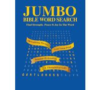 Jumbo Bible Word Search: Find Strength, Peace & Joy In The Word: 100 Uplifting Themes with Oversized 28-pt Grids and No Backward Words (Wisdom & Faith Series)