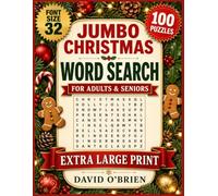 Jumbo Christmas Word Search: 100 Extra-Large 32-Point Print Puzzles for Adults & Seniors - Festive Holiday Themes with a Full Answer Key, A Perfect Christmas Gift