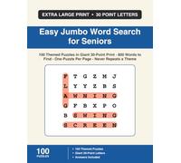 Jumbo Christmas Word Search for Seniors: 70 Holiday Themed Puzzles in Giant 30-Point Print - Christmas, Winter and New Year - Never Repeats a Theme