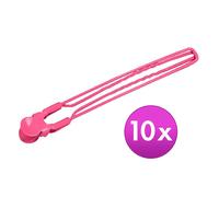 Jumbo-Clips Rosa, Por paquete de 10 piezas